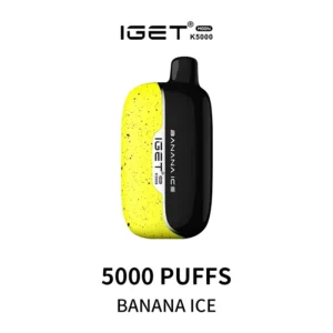 Iget Moon 5000 Puffs Banana Creamy, and Arctic Cold